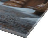 Planche À Découper Rough Collie Dogs Christmas Snow Holiday (Coin)