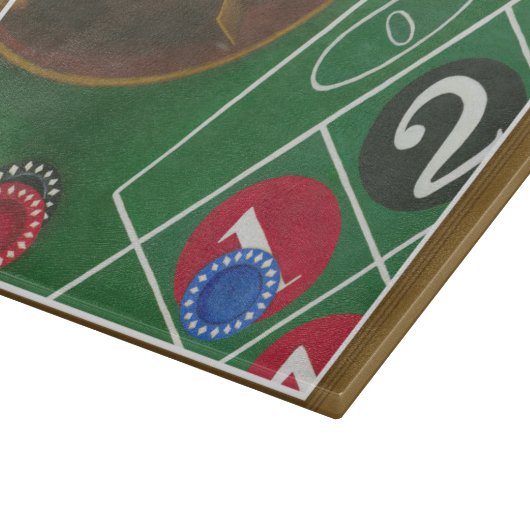 Planche À Découper Roulette Table avec puces et roue (Coin)