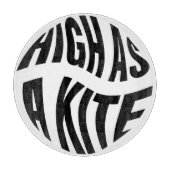 Planche À Découper Round Cutting Board High As A Kite Retro Bold (Devant)