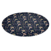 Planche À Découper Round Dark Navy Fungi Dark Academia Circle Cheese (Coin)