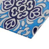 Planche À Découper Royal Blue Ceramic Classic Geometric Mosaic  (Coin)