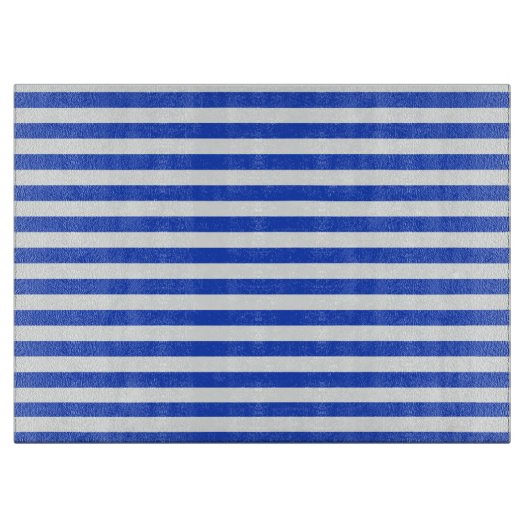 Planche À Découper Royal Blue Combination Stripes par Shirley Taylor (Devant)