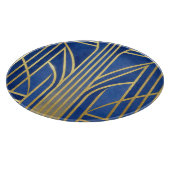Planche À Découper Royal Blue Or Art Déco (Coin)