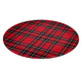 Planche À Découper Royal Stewart tartan rouge noir plaid (Coin)
