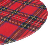 Planche À Découper Royal Stewart tartan rouge noir plaid (Coin)
