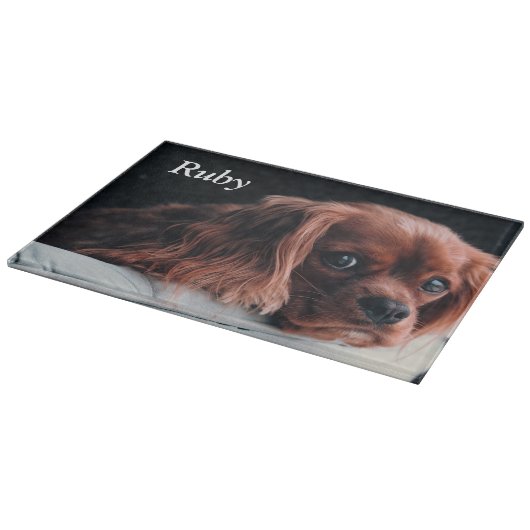 Planche À Découper Ruby Cavalier King Charles Spaniel Chien Chien Chi (Coin)