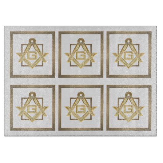 Planche À Découper Ruée d'or masonique (Devant)