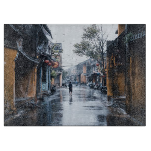 Planche À Découper Rues pluvieuses du Vietnam