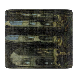 Planche À Découper Ruines de l'église gothique (par Carl Blechen)