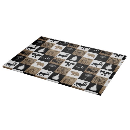 Planche À Découper Rustic Camping Extérieur Aventure (Coin)