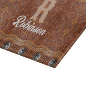 Planche À Découper Rustic Farmhouse Cowboy Western Country Motif (Coin)