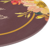 Planche À Découper Rustic Floral Thanksgiving (Coin)