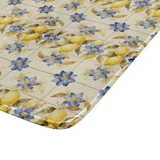 Planche À Découper Rustic Mediterranean Lemon Tile MH26 (Coin)