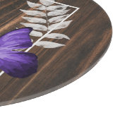 Planche À Découper Rustic Purple Butterfly Personalized Cutting Board (Coin)