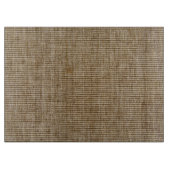 Planche À Découper Rustique Burlap Nature Motif Cutting Board (Devant)