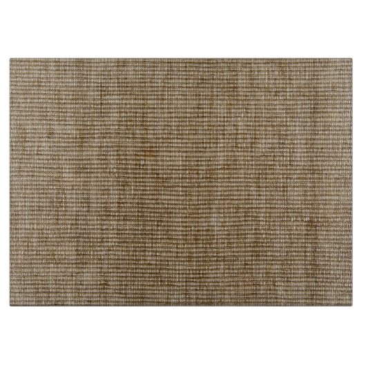 Planche À Découper Rustique Burlap Nature Motif Cutting Board (Devant)