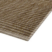 Planche À Découper Rustique Burlap Nature Motif Cutting Board (Coin)