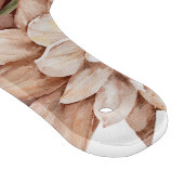 Planche À Découper Rustique Terracotta Boho Florals Monogramme initia (Coin)