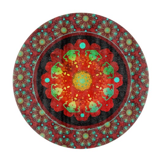 Planche À Découper Rythmes primaires Mandala Motif (Devant)