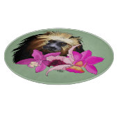 Planche À Découper Sage Floral Tamarin Lion à Tête Dorée Singe (Coin)
