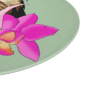 Planche À Découper Sage Floral Tamarin Lion à Tête Dorée Singe (Coin)