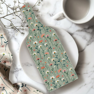 Planche À Découper Sage Green Moderne Boho Fleur sauvage Coupe