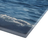 Planche À Découper Sailboat Sailing on the Ocean Blue Glass (Coin)