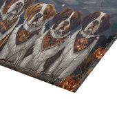 Planche À Découper Saint Bernard Halloween Éffrayant (Coin)