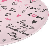 Planche À Découper Saint-Valentin : Arrière - plan "Je t'aime". (Coin)