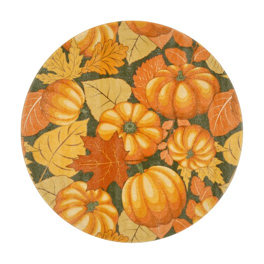 Planche À Découper Saison d'automne Halloween Citrouille Motif (Devant)