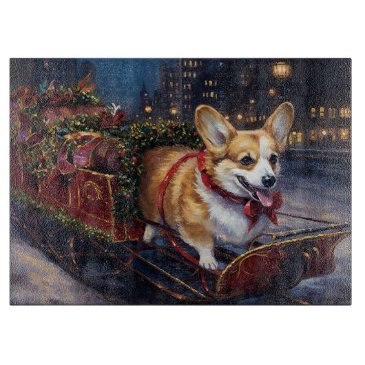 Planche À Découper Saison de Noël de Corgi (Devant)