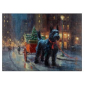 Planche À Découper Saison de Noël du Terrier écossais (Devant)