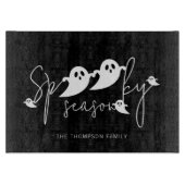 Planche À Découper Saison éffrayante Texte Et Fantôme Silhouettes Hal (Devant)