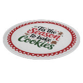 Planche À Découper Saison festive de cuisson de biscuits de Noël (Coin)