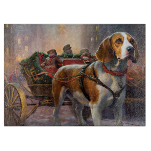 Planche À Découper Saison festive de Noël beagle
