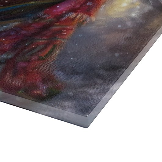 Planche À Découper Saison Festive de Noël de Lhasa Apso (Coin)