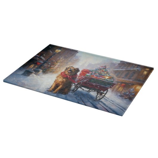 Planche À Découper Saison festive de Noël de Setter en Irlande (Coin)