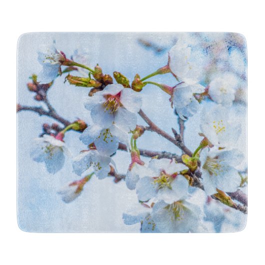 Planche À Découper Sakura - Fleur de cerisier japonaise (Devant)