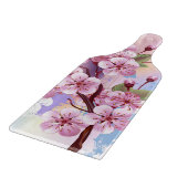 Planche À Découper Sakura rose sur la peinture Arrière - plan (Coin)