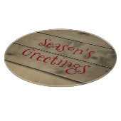 Planche À Découper Salutation de la saison Rustic Christmas Cutting B (Coin)