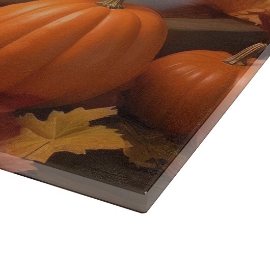 Planche À Découper Samoyed Chiot Automne Citrouille de plaisir (Coin)