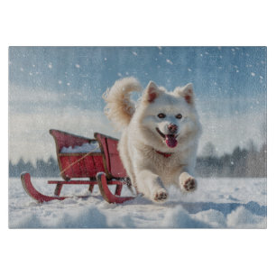 Planche À Découper Samoyed Festive Noël
