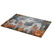 Planche À Découper Samoyed Halloween Épouvantable (Coin)