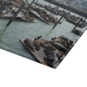 Planche À Découper San Francisco et Pier 39 Sea Lions City Skyline (Coin)