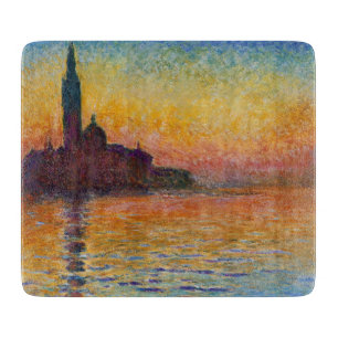 Planche À Découper San Giorgio Maggiore à Dusk (par Claude Monet)