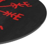 Planche À Découper Sang Rouge Vegvísir (Viking Compass) (Coin)