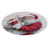 Planche À Découper Santa Claus et Pitbull Chien Chien Chien Chien (Coin)