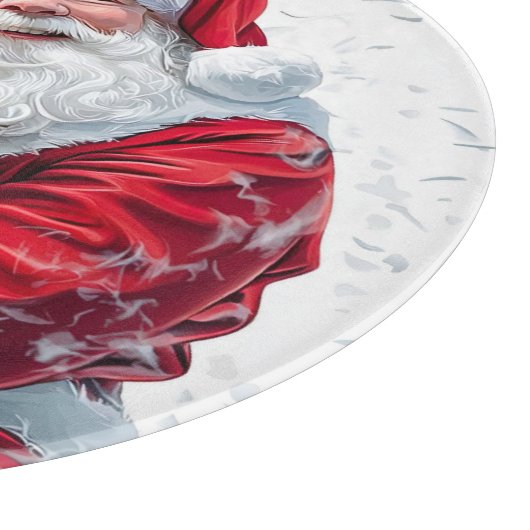 Planche À Découper Santa Claus et Pitbull Chien Chien Chien Chien (Coin)