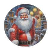 Planche À Découper Santa Clause Joyeux Noël Bonne année (Devant)