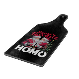 Planche À Découper Santas Favori Homo Gay Christmas LGBTQ Pride